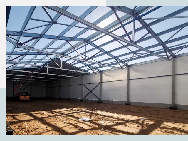 Строительство сенохранилищ в Партизанске