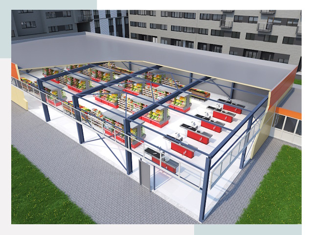 Строительство магазинов в Партизанск от 644 руб. за м²