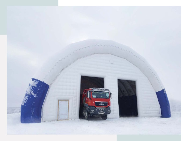 Мобильные ангары в Партизанске