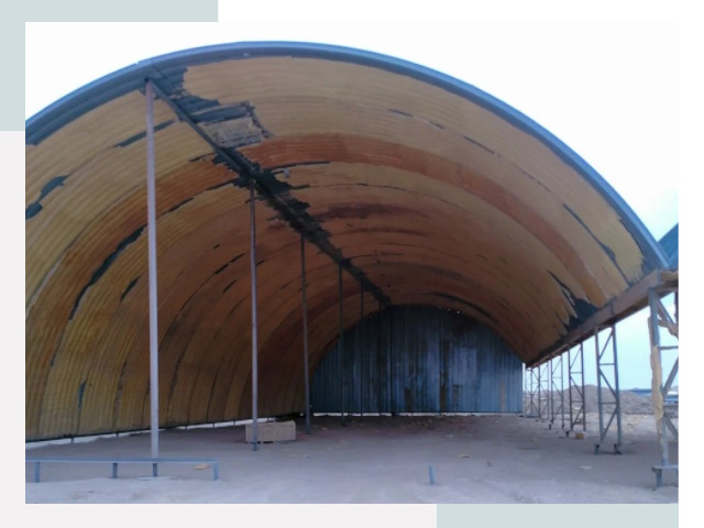 Реконструкция ангаров в Партизанске