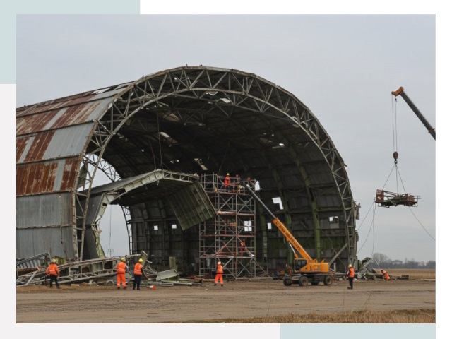Демонтаж ангаров в Партизанске