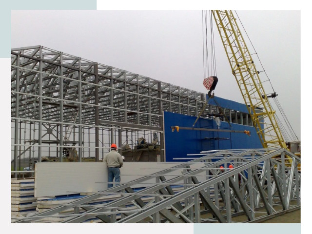 Монтаж ангаров в Партизанске